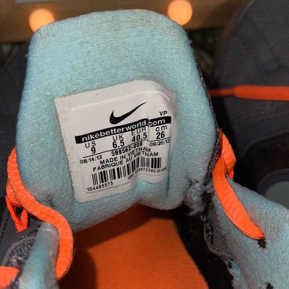 Nike Reax Run (599562-008) Size 9 Gray/Orange/Teal. 🏋️‍♀️ - Picture 6 of 8